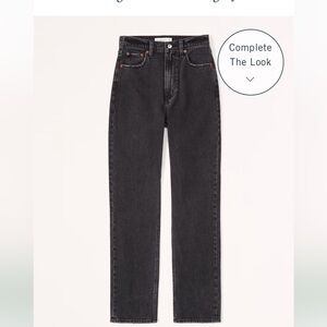Abercrombie Ultra High Rise Ankle Straight Jean -27 Long